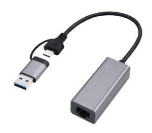 USB-A / USB-C naar LAN adapter (Gigabit, USB 3.2)