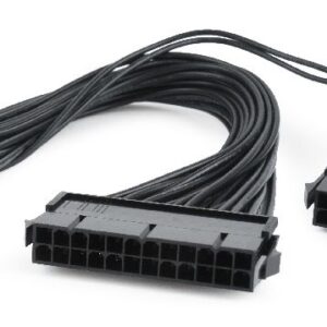 Dubbele 24-pin interne PC voedingsverlengkabel, 0,3 m