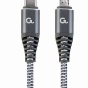 Premium USB Type-C naar micro laad- en datakabel ''katoen'', 1.5 m