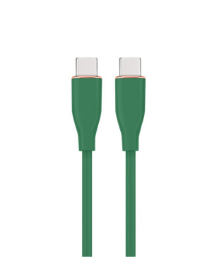 Premium USB-C naar USB-C kabel 1.5m | Siliconen | 60W Power Delivery | Groen