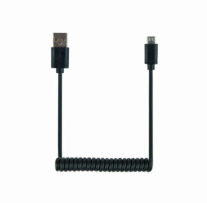 Gedraaide USB kabel (A/MicroB), 1,8 m