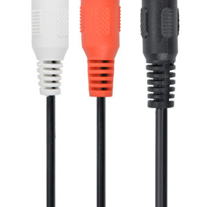 3.5 mm stereo naar RCA plug kabel, 0.2 m