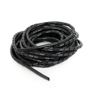 12 mm spiraalband, 10 m, zwart