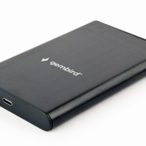 USB 3.2 2.5'' SATA HDD/SSD behuizing met USB-C poort, geborsteld aluminium, Grijs