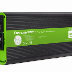 12 V DC-AC omvormer met zuivere sinusgolf, 1000 W