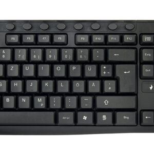 Multimedia toetsenbord zwart USB DE Layout