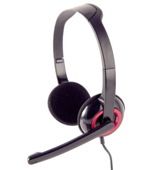 Headset zwart-rood