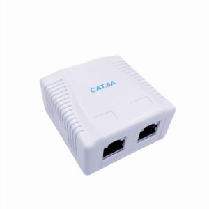Cat6a wandcontactdoos opbouw – 2 poorten – FTP – Cablexpert