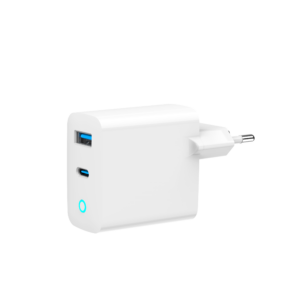 USB snellader 1xA, 1xC 65W Power Delivery wit