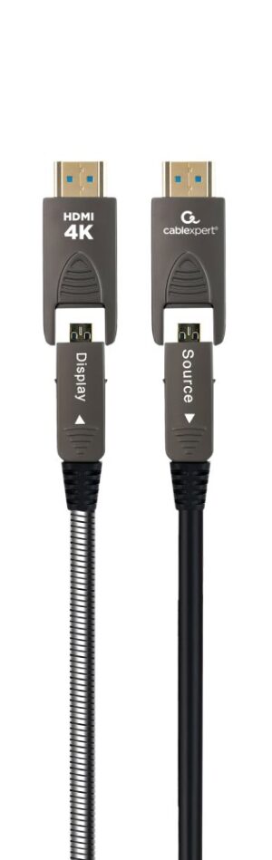 Active Optical High speed HDMI D-A kabel met Ethernet ''AOC Armored series'', 30 m