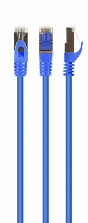 S/FTP Cat6A patchkabel LSZH, 0.25m, blauw