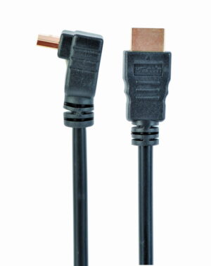 HDMI kabel 3 meter haaks – High Speed met Ethernet – 4K – Verguld