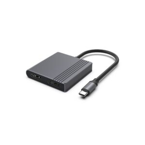 USB-C naar HDMI + DP adapter, 4K 60Hz, zwart