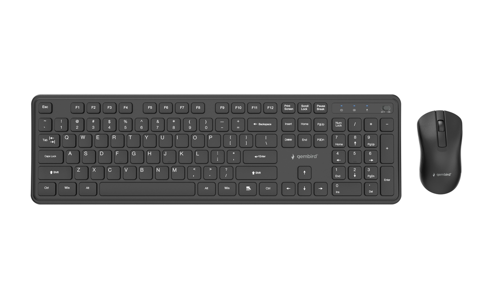 Slim Pro Business draadloze desktopset, zwart, US-layout